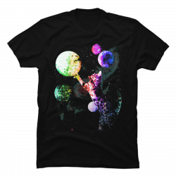 outer space cat shirt